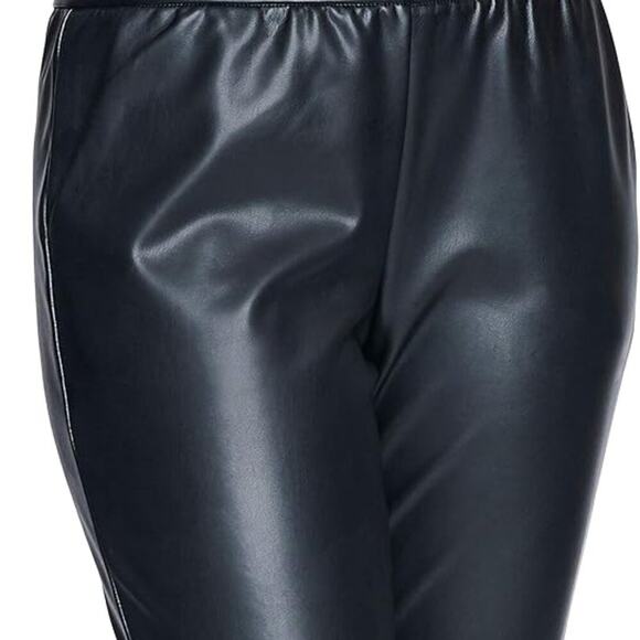 Seven7 Women's Faux Leather Ponte Jogger - Picture 5 of 5